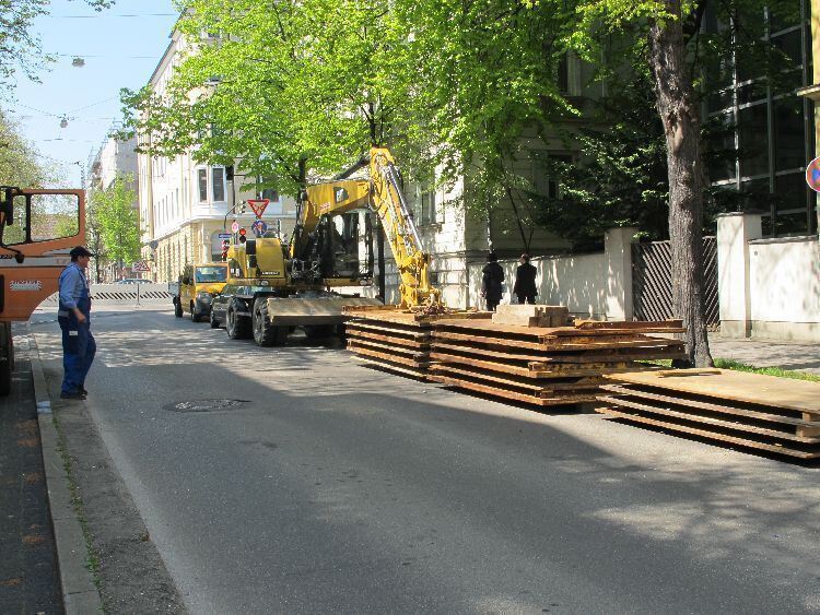 Augsburg: Sperrung der Holbeinstraße Augsburg: Sperrung der Holbeinstraße
