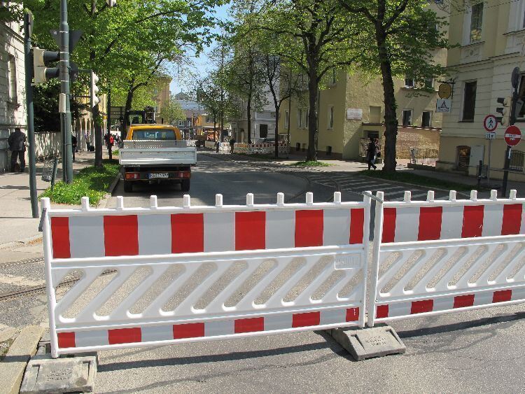 Augsburg: Sperrung der Holbeinstraße Augsburg: Sperrung der Holbeinstraße