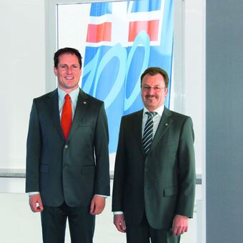 Vorstandssprecher Alexander Jall und Vorstandsmitglied Rainer Hönl, Foto: Agentur Walter