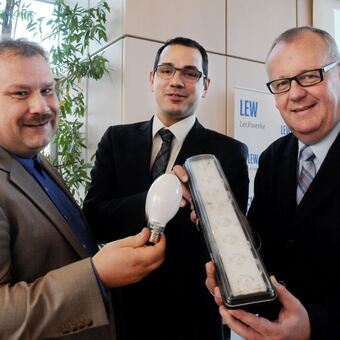 In Gersthofen wurden die LEDs unter anderem getestet, Foto: LEW 