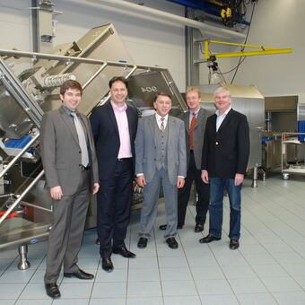 Tobias Weber, Mathias Dülfer, Karl Fleschhut, Hartmut Blöcher und Günther Weber, Foto: Gemeinde Wolfertschwenden