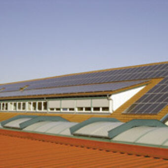 Solaranlage der VAUDE Sport GmbH & Co. KG, Foto: VAUDE