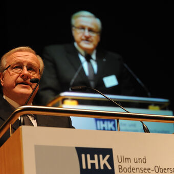 Rund 850 Gäste aus Wirtschaft, Politik, Wissenschaft und Verwaltung kamen zum Neujahrsempfang der IHKs, Foto: IHK/Felix Kästle