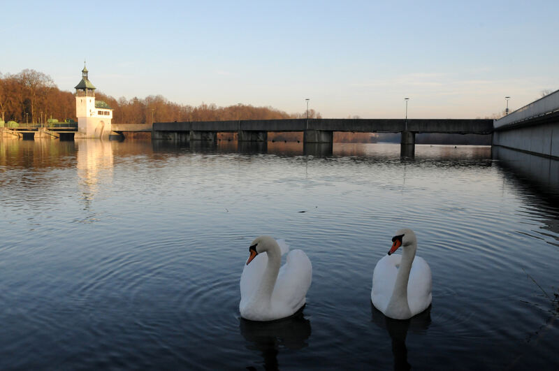 Am Hochablass soll ein neues Wasserkraftwerk der Stadtwerke Augsburg entstehen, Foto: Thomas Hosemann/swa