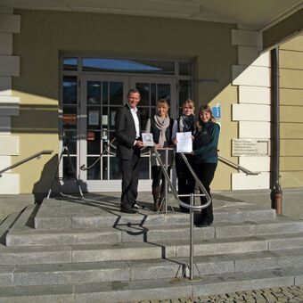Füssen Tourismus und Marketing-Team freut sich über die Auszeichnung, Foto: Füssen Tourismus und Marketing 