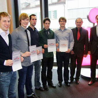 Siegerteam der Sparkasse Ulm mit Peter Bailer und Dr. Christian Wirtz, Foto: Sparkasse Ulm