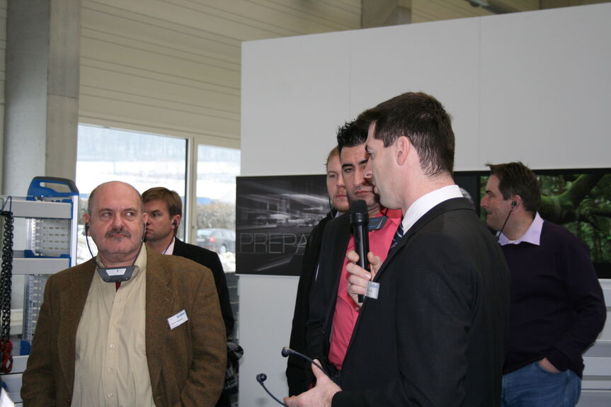 Unternehmensrundgang im Rahmen des Innovationsforums bei Sortimo, Foto: B4B SCHWABEN Unternehmensrundgang im Rahmen des Innovationsforums bei Sortimo, Foto: B4B SCHWABEN