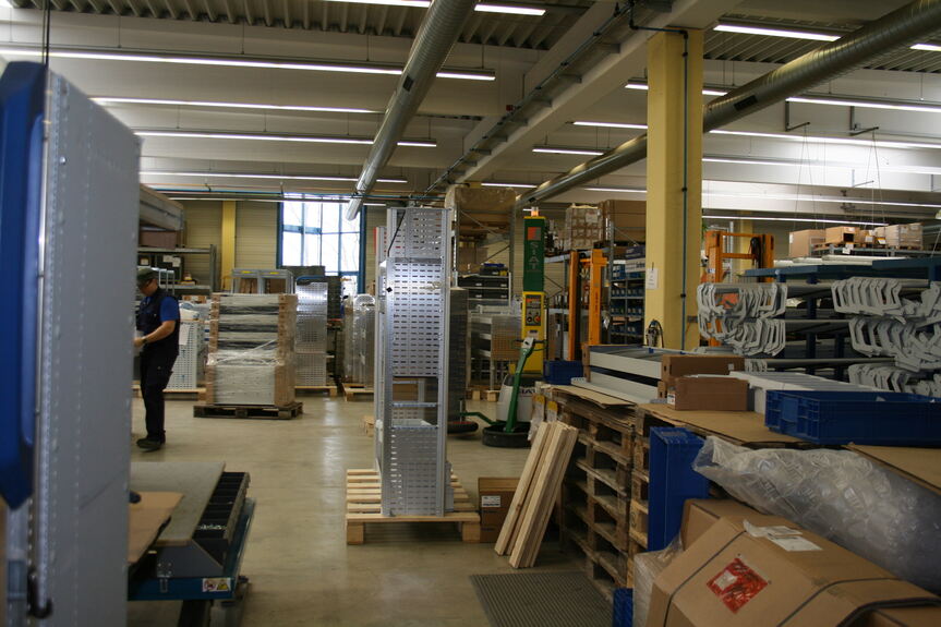 Unternehmensrundgang im Rahmen des Innovationsforums bei Sortimo, Foto: B4B SCHWABEN Unternehmensrundgang im Rahmen des Innovationsforums bei Sortimo, Foto: B4B SCHWABEN