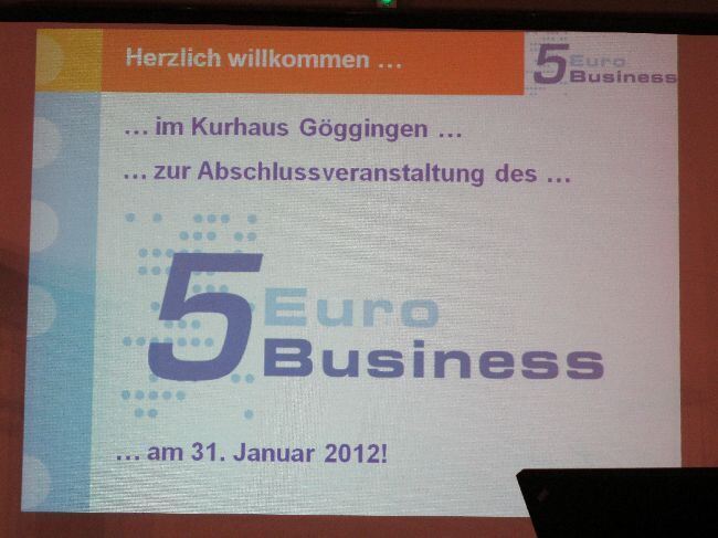 Das Finale des "5-Euro-Business-Wettbewerbs", Foto: B4BSCHWABEN Das Finale des "5-Euro-Business-Wettbewerbs", Foto: B4BSCHWABEN