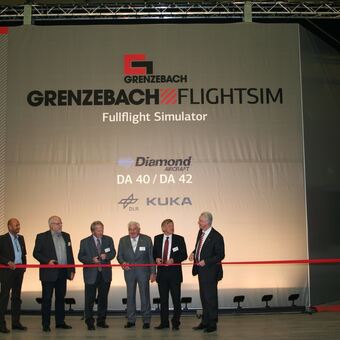 Grenzebach stellt neuen Flugsimulator vor, Foto: Grenzebach Maschinenbau GmbH