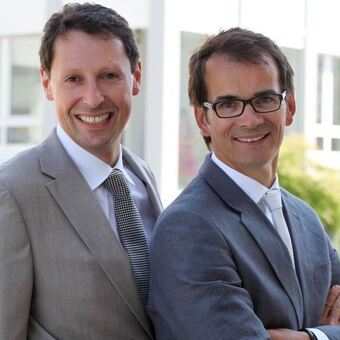 Thomas Hoffmann und Andreas Bortoli, Foto: c-entron software gmbh 