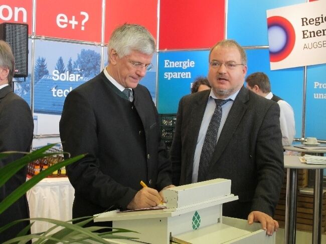 Empfang der regionalen Energieagentur Augsburg auf den Augsburger Immobilientagen, Foto: B4B SCHWABEN