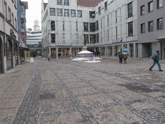 Die Fußgängerzone in Augsburg wird erneuert, Bild: B4B SCHWABEN