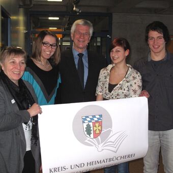 Brigitte Lechner, Larissa Barl, Christian Knauer, Sabrina Langer, Michael Braunmüller, Foto: LRA Aichach-Friedberg