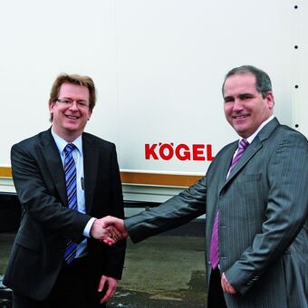 Wolfgang Schuster und Bernard Richard, Foto: Kögel Trailer GmbH & Co. KG