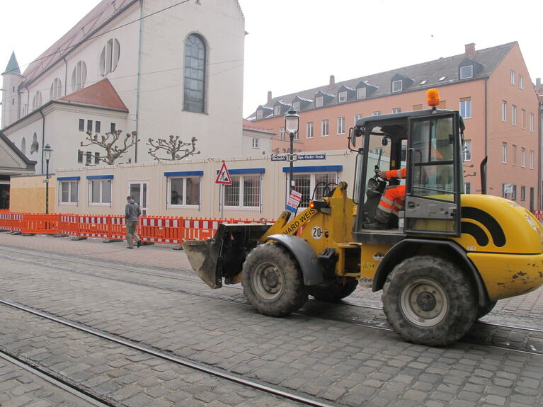 Und weiter gehts beim Kö-Umbau, Foto: B4B SCHWABEN Und weiter gehts beim Kö-Umbau, Foto: B4B SCHWABEN