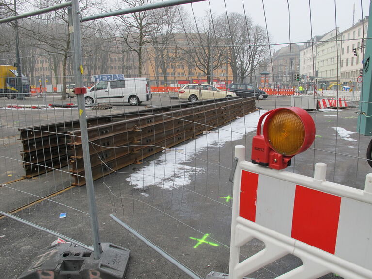 Und weiter gehts beim Kö-Umbau, Foto: B4B SCHWABEN Und weiter gehts beim Kö-Umbau, Foto: B4B SCHWABEN