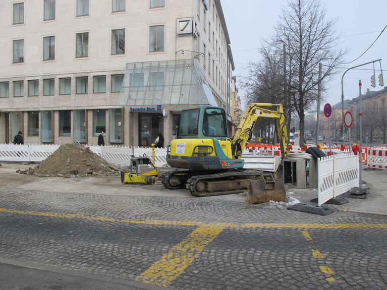 Und weiter gehts beim Kö-Umbau, Foto: B4B SCHWABEN Und weiter gehts beim Kö-Umbau, Foto: B4B SCHWABEN