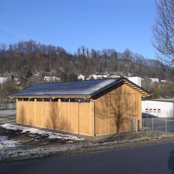 Der neu errichtete Wertstoffhof im Markt Ronsberg  