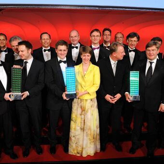 Die Gewinner des Deutschen Innovationspreis 2012; Foto: Veranstaltungsforum Holtzbrinck