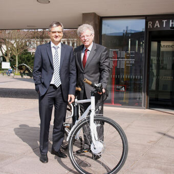 TWF-Geschäftsführer Alfred Müllner und Bürgermeister Peter Hauswald, Foto: TWF