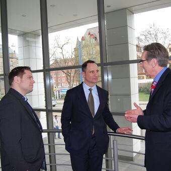 Jonas Pürckhauer, Dr. Alexander Schumann und Otto Sälzle, Foto: IHK Ulm