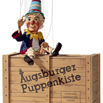 Die berühmten Marionetten der Augsburger Puppenkiste amüsierten am Gewerbekundenabend das Publikum.