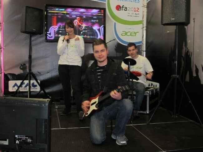 Es wird noch kräftig aufgebaut, damit die afa 2012 am 14. April starten kann, Foto: B4B SCHWABEN