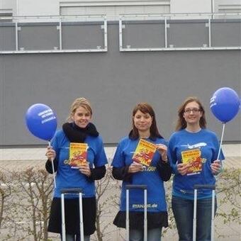 Promitonaktion von Ryanair am Flughafen Friedrichshafen, Foto: Ryanair