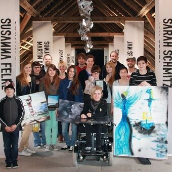 15 Künstler stellen im Rahmen des Projekts Lebe deine Kunst - zeig wer du bist ihre Werke aus. Foto: wj donau-ries