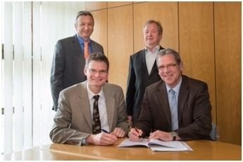 Uwe Sommer, Dieter Streit, Markus Kittl und Franz Hauk, Bild: erdgas schwaben