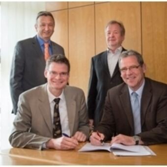 Uwe Sommer, Dieter Streit, Markus Kittl und Franz Hauk, Bild: erdgas schwaben
