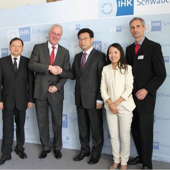 Der Generalkonsul Chinas war zu Gast bei der IHK Schwaben in Augsburg. Foto: IHK Schwaben