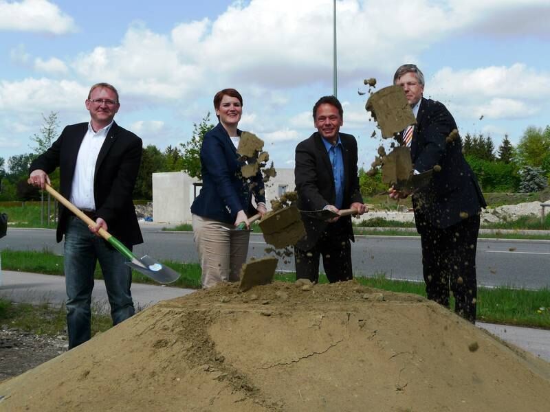 Spatenstich der Augsburger Niederlassung von Wessels+Müller; Foto: Wirtschaftsreferat Augsburg