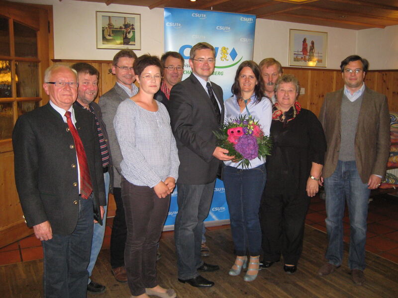 M. Stegmeir,J. Lindemeyer,G. Herrmann,M. Lenk,A. Drexler,P. Tomaschko,A. Higl,A. Heiß, J. Held,Freiherr von Schaezler, Foto: CSU