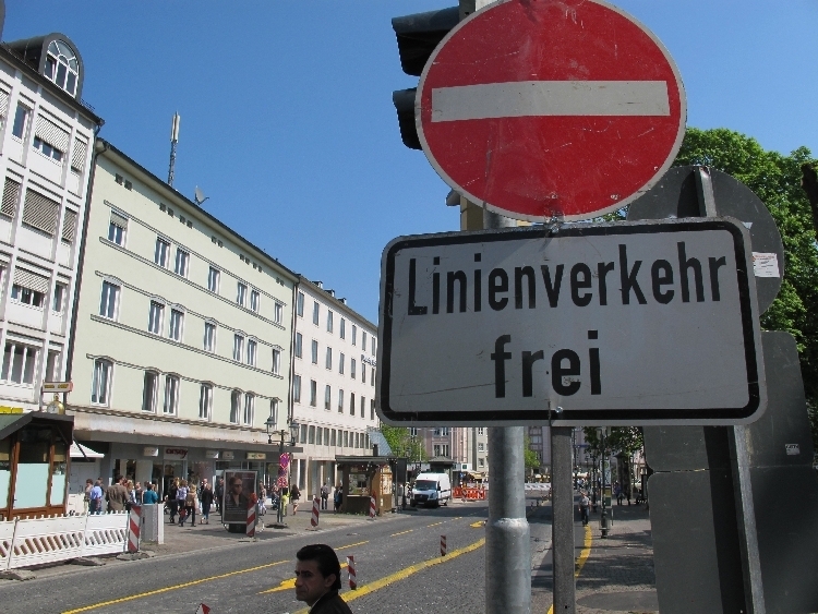 Umbauarbeiten Königsplatz Augsburg