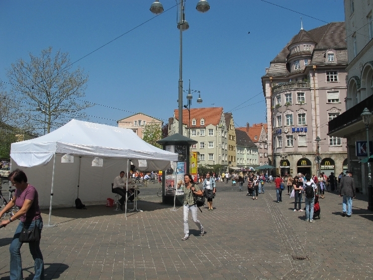 Umbauarbeiten Königsplatz Augsburg