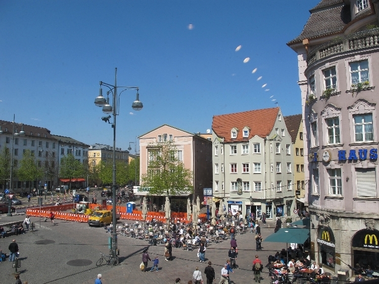 Umbauarbeiten Königsplatz Augsburg