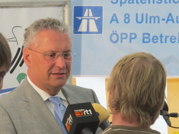 Spatenstich für die A8 mit Dr. Peter Ramsauer