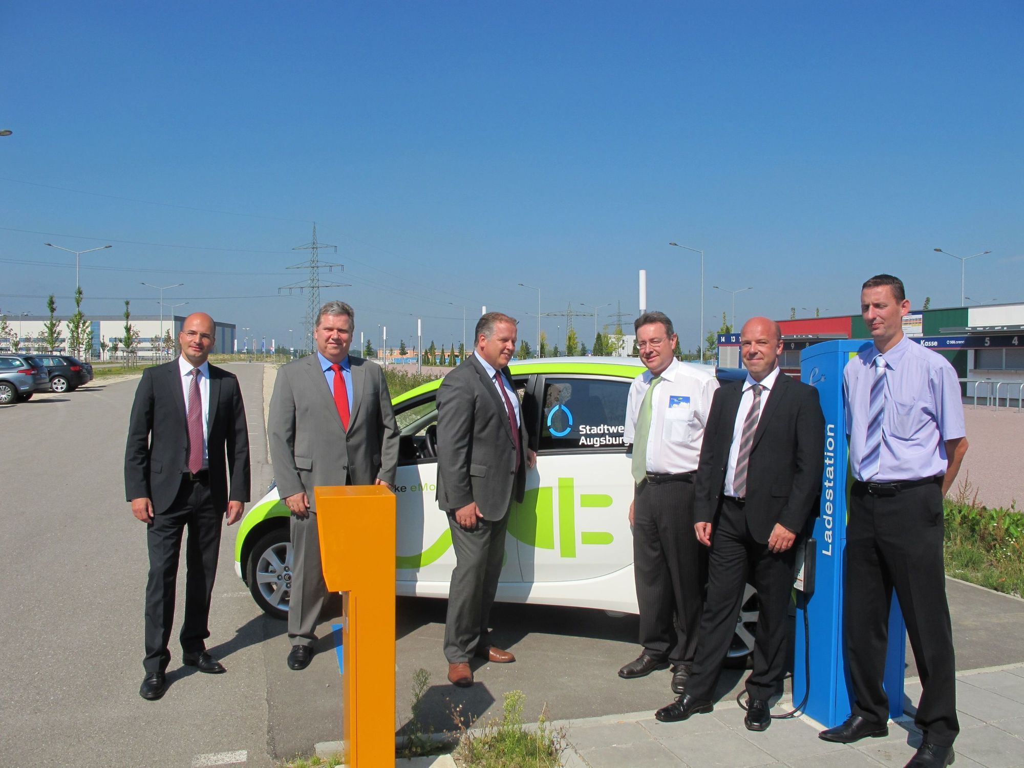 Die Stadtwerke Augsburg erweitern Fahrzeugpool um das Elektroauto Citroen C-Zero, Foto B4B SCHWABEN