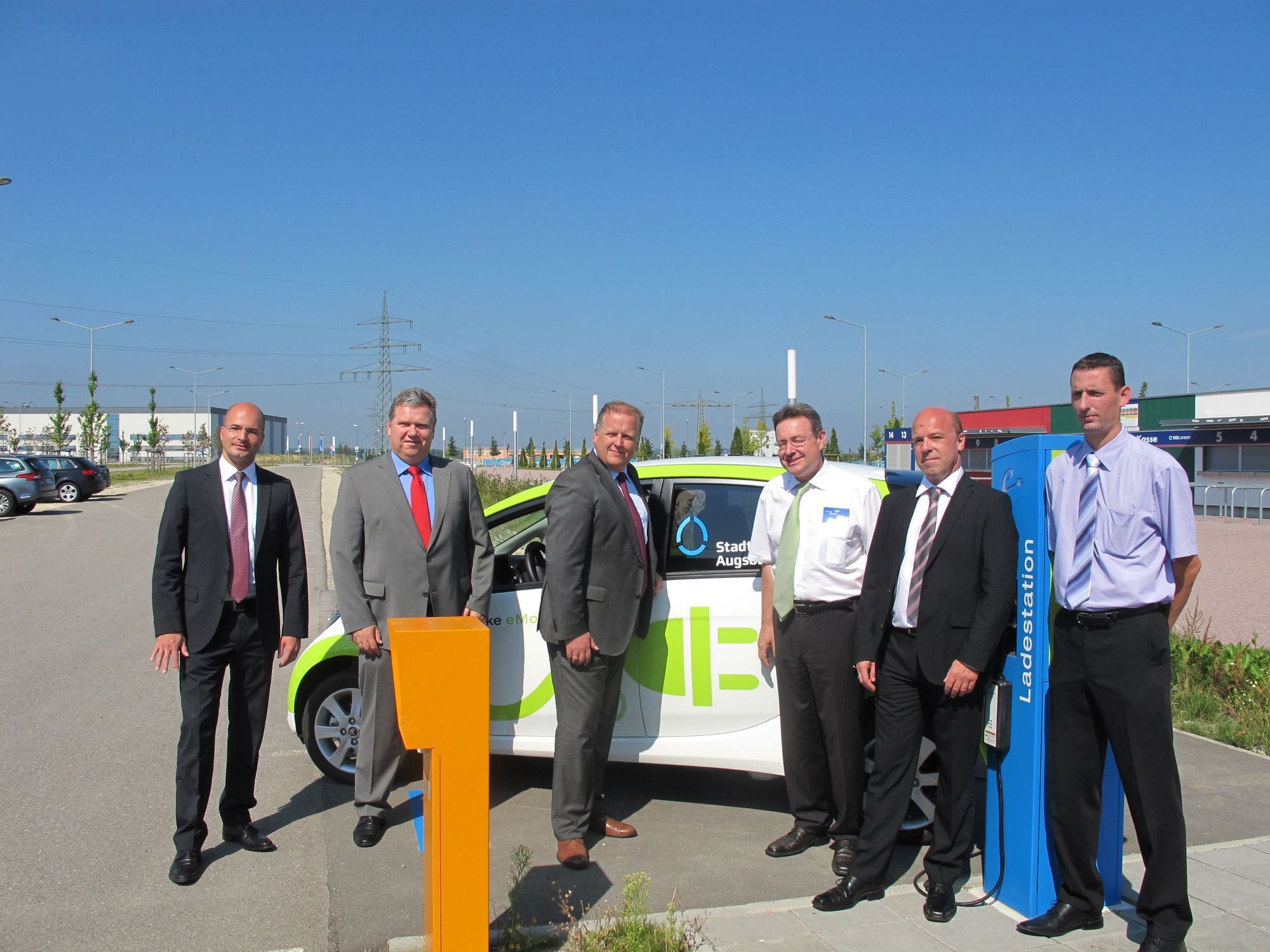 Die Stadtwerke Augsburg erweitern Fahrzeugpool um das Elektroauto Citroen C-Zero, Foto B4B SCHWABEN