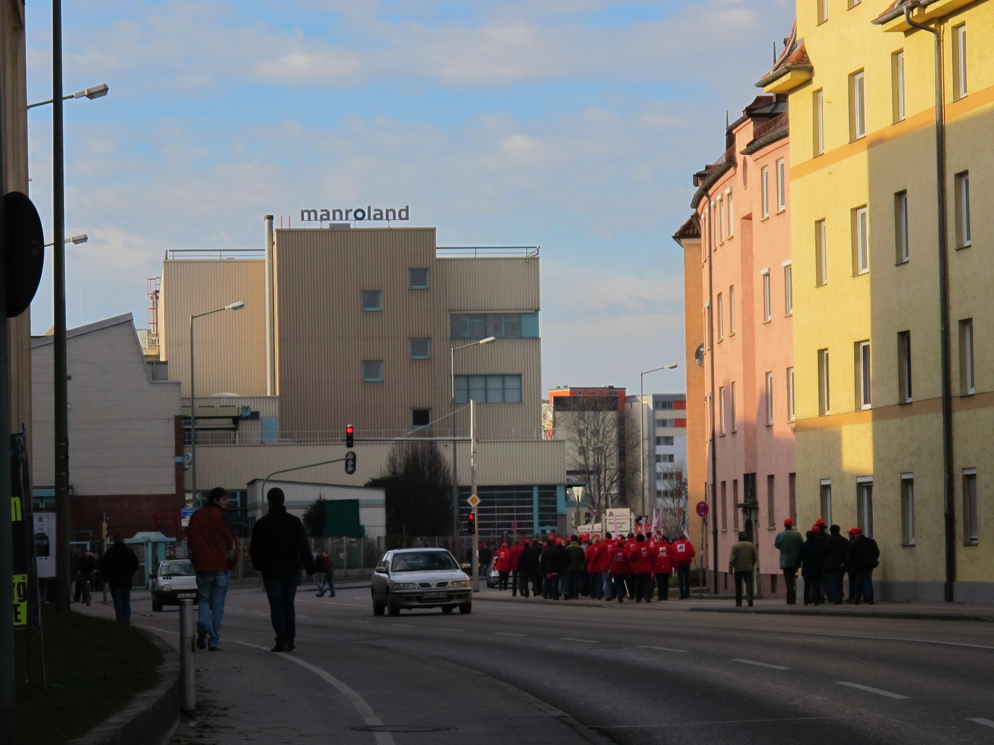 Protestkundgebung zur manroland Insolvenz, Foto: B4BSCHWABEN