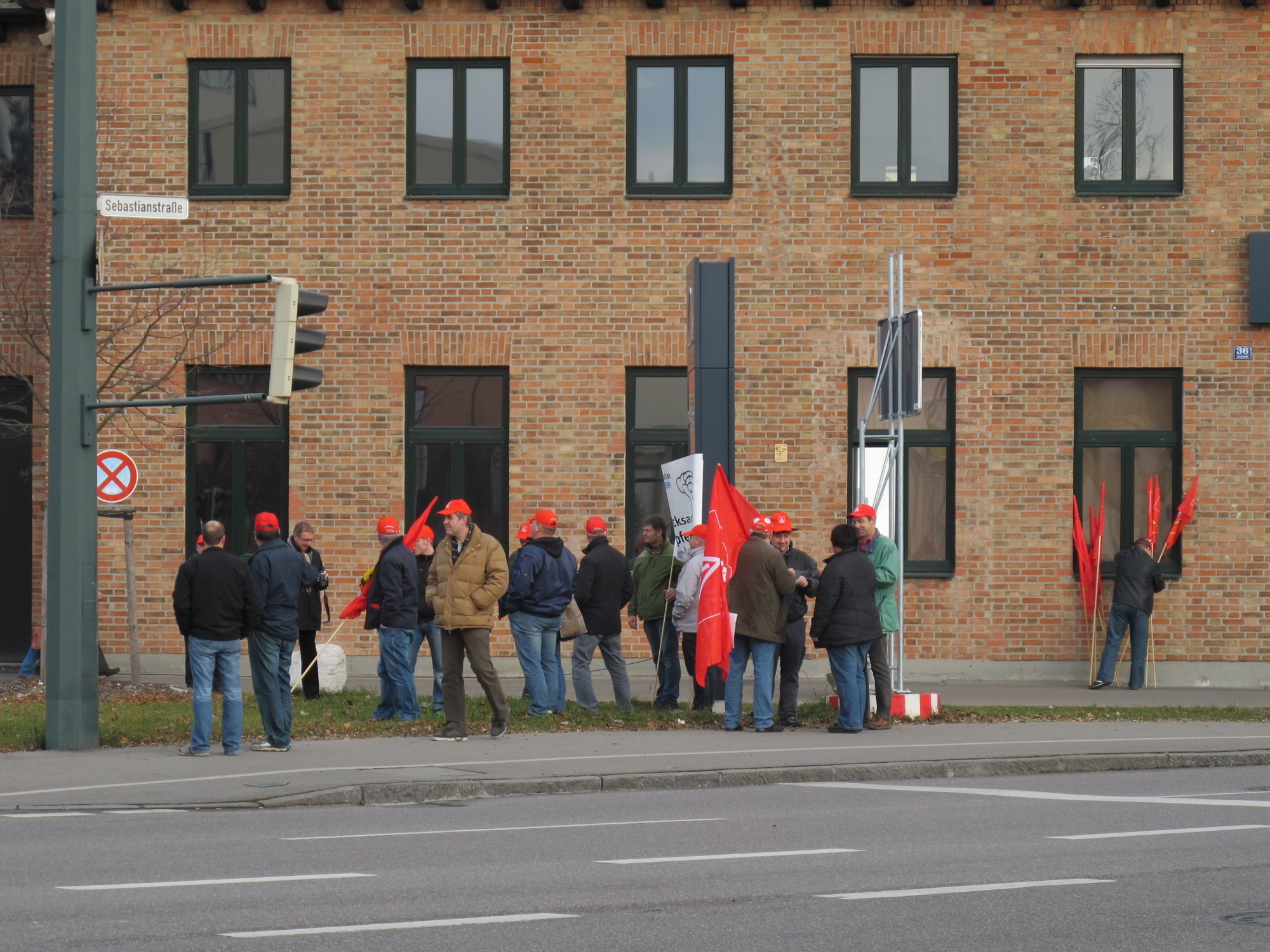 Protestkundgebung zur manroland Insolvenz, Foto: B4BSCHWABEN