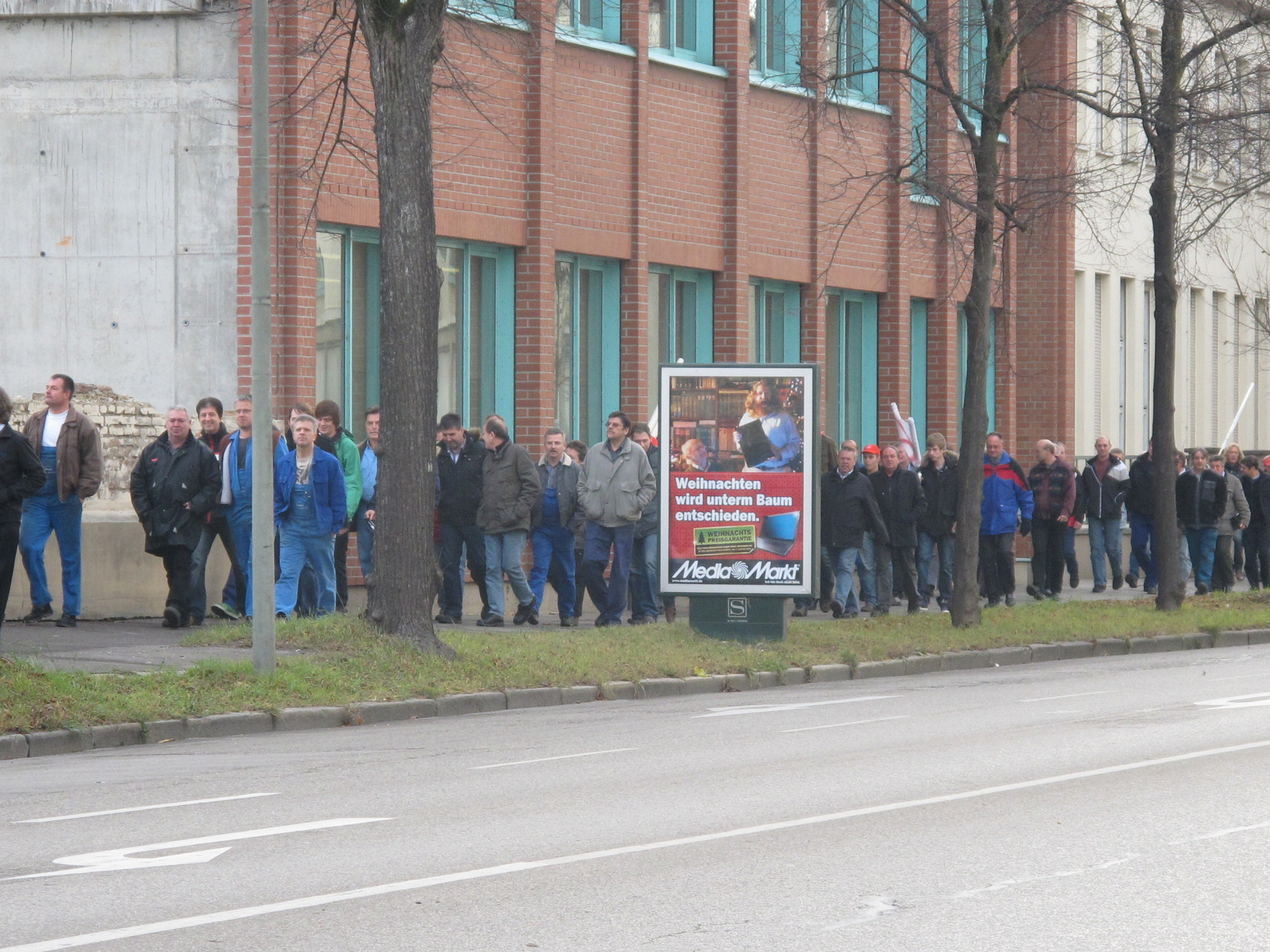 Protestkundgebung zur manroland Insolvenz, Foto: B4BSCHWABEN