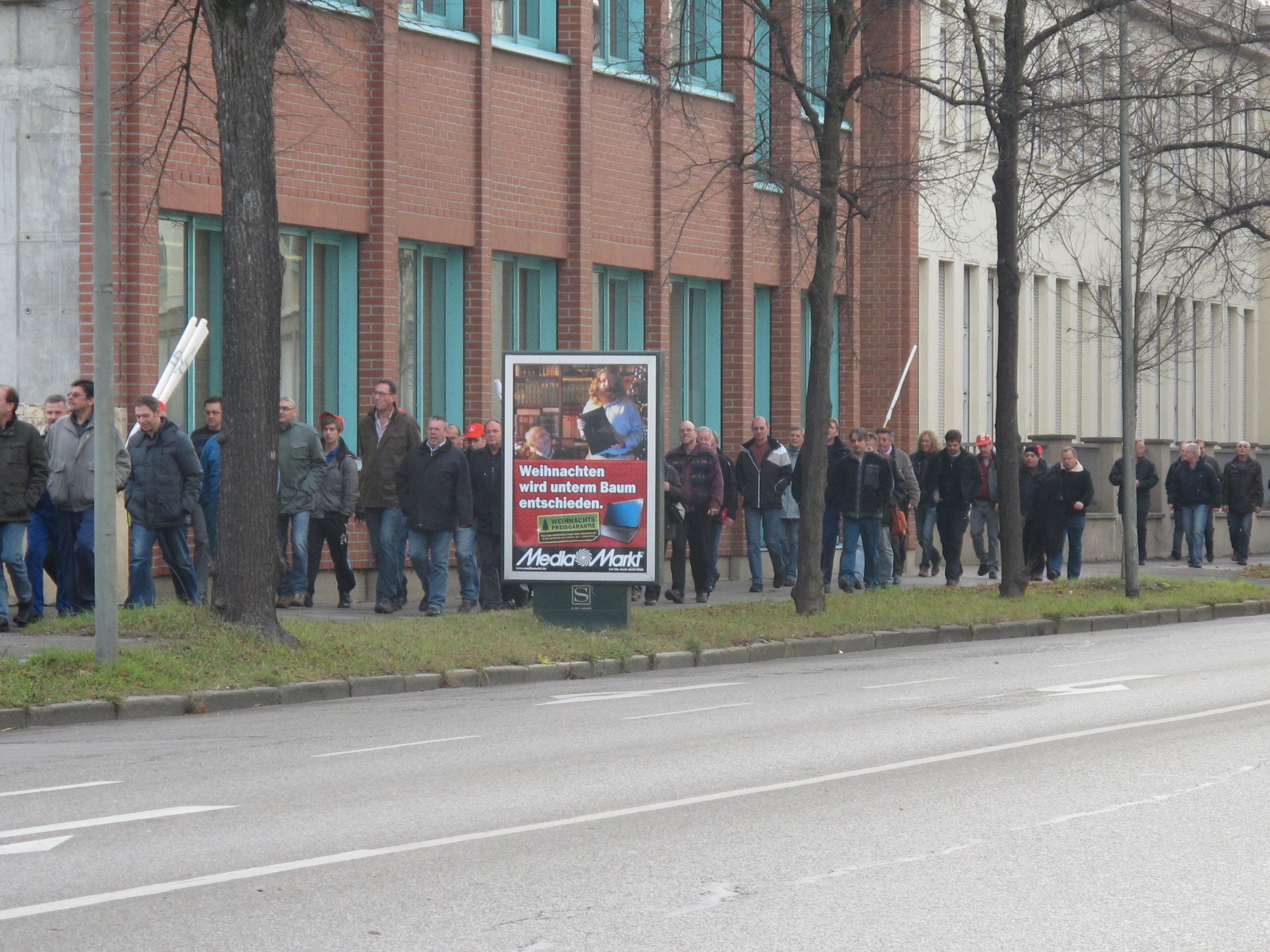 Protestkundgebung zur manroland Insolvenz, Foto: B4BSCHWABEN