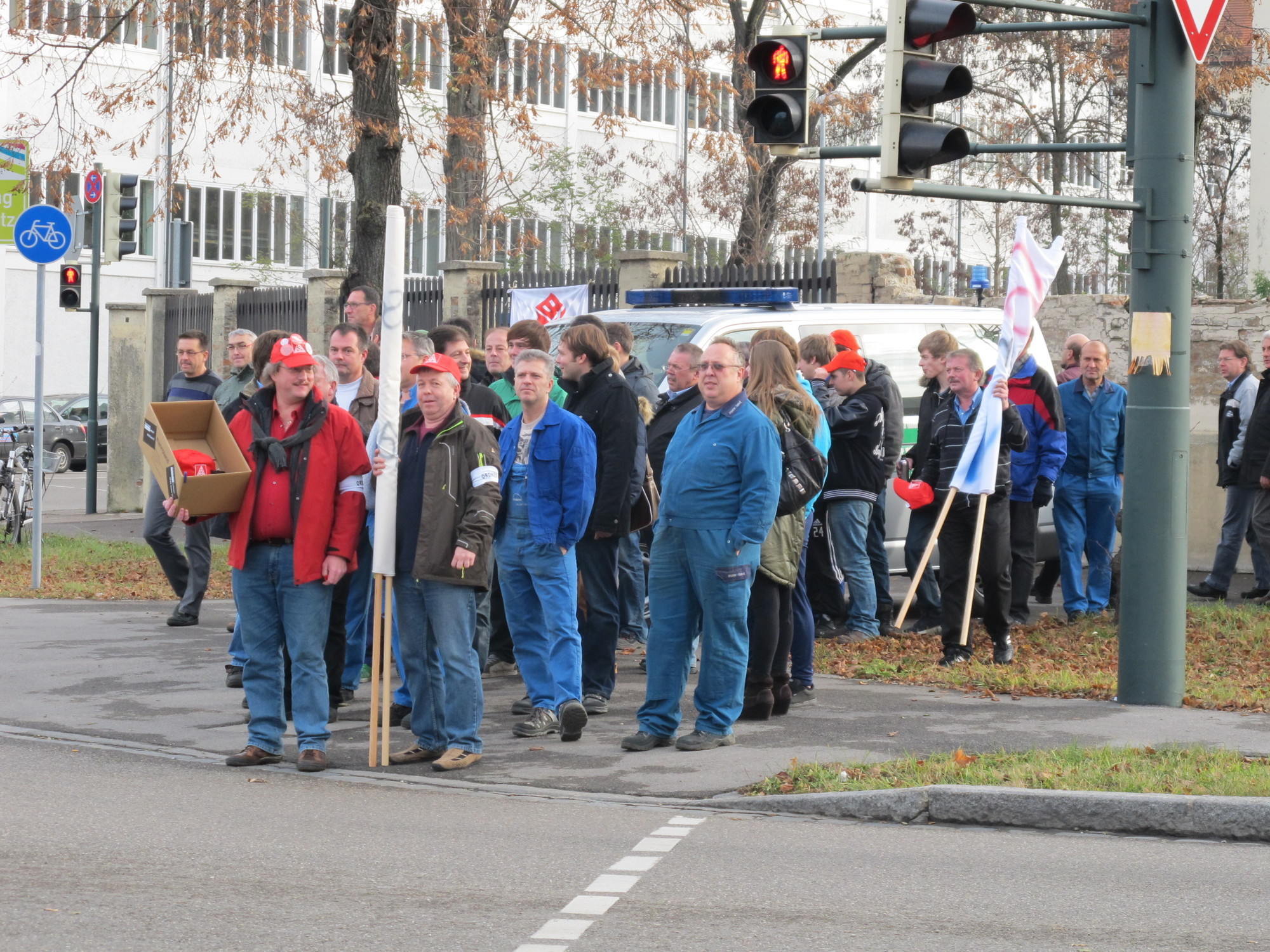 Protestkundgebung zur manroland Insolvenz, Foto: B4BSCHWABEN