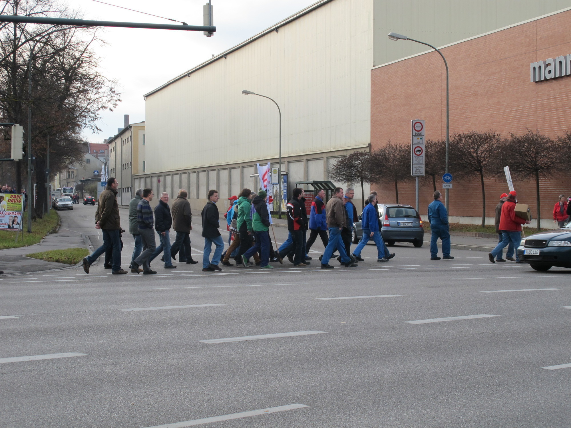 Protestkundgebung zur manroland Insolvenz, Foto: B4BSCHWABEN