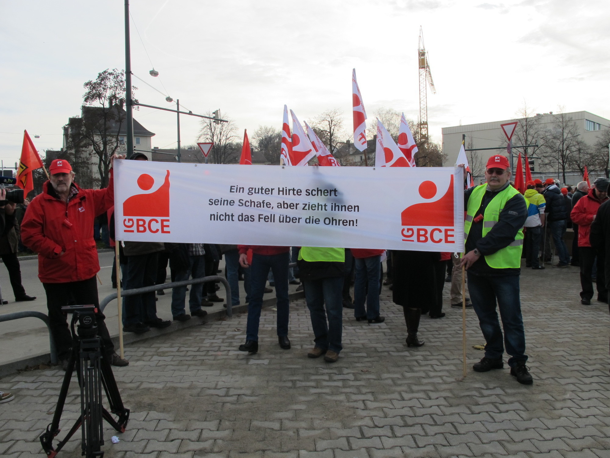 Protestkundgebung zur manroland Insolvenz, Foto: B4BSCHWABEN