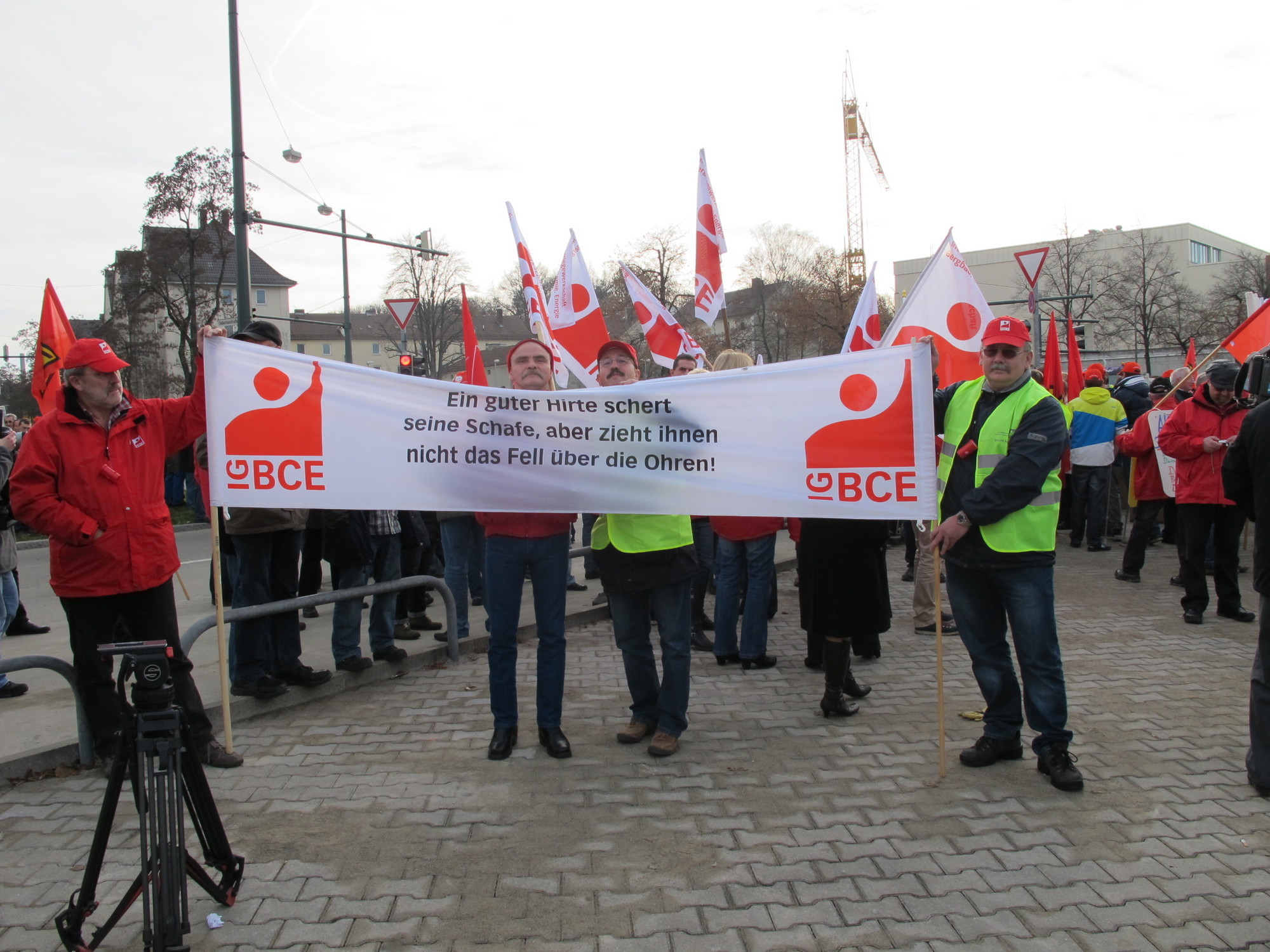 Protestkundgebung zur manroland Insolvenz, Foto: B4BSCHWABEN