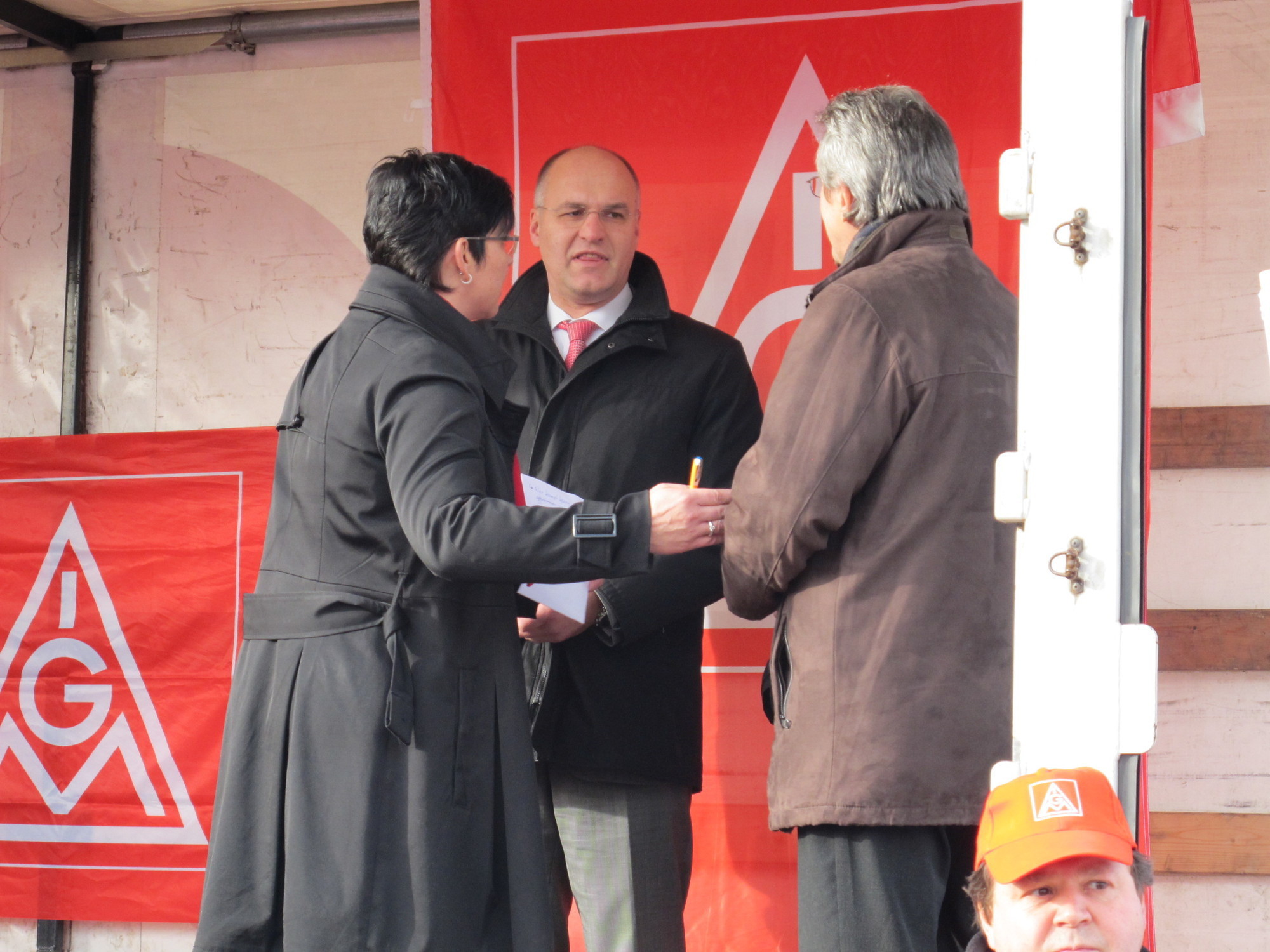 Protestkundgebung zur manroland Insolvenz, Foto: B4BSCHWABEN